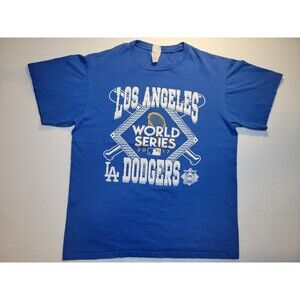 2017 Los Angeles Dodgers World Series Retro / Vintage Styled Design Shirt Mens L